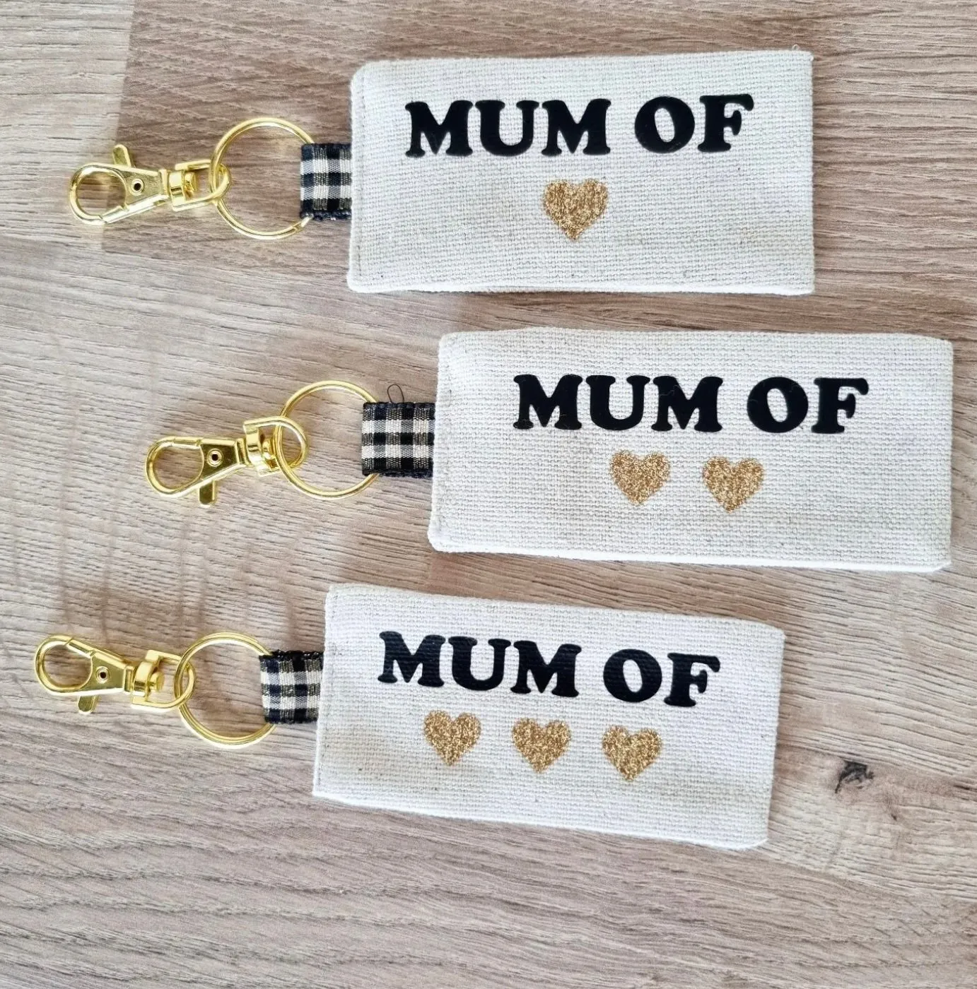 Porte-clés « Mum of » personnalisé